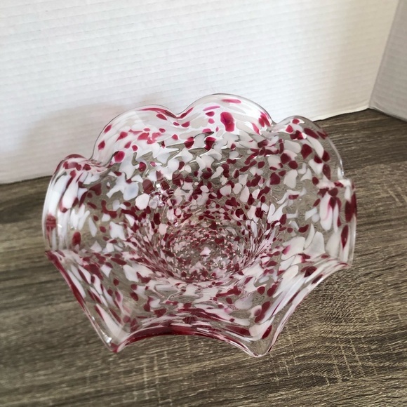 Vtg Chalet Glass End of Day Art Glass Bowl - Picture 3 of 15